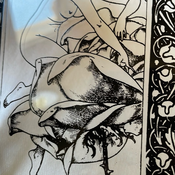 Art Nouveau style glass display part panel 6” x 4” Fairy Fantasy - Picture 4 of 8